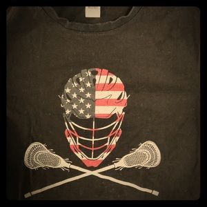 Men’s Small Long Sleeved Cotton Lax T-shirt